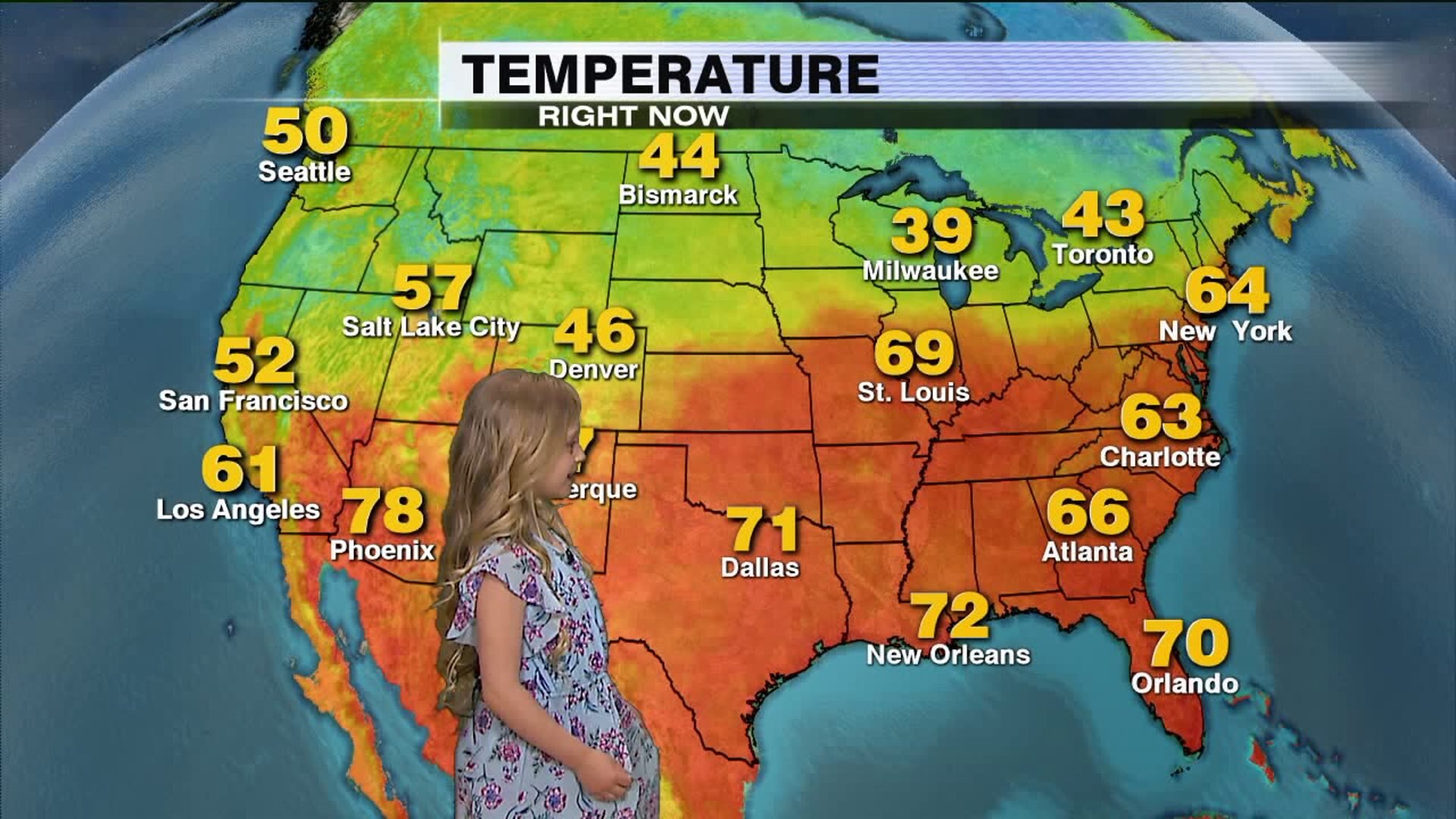 Gabby does the weather
