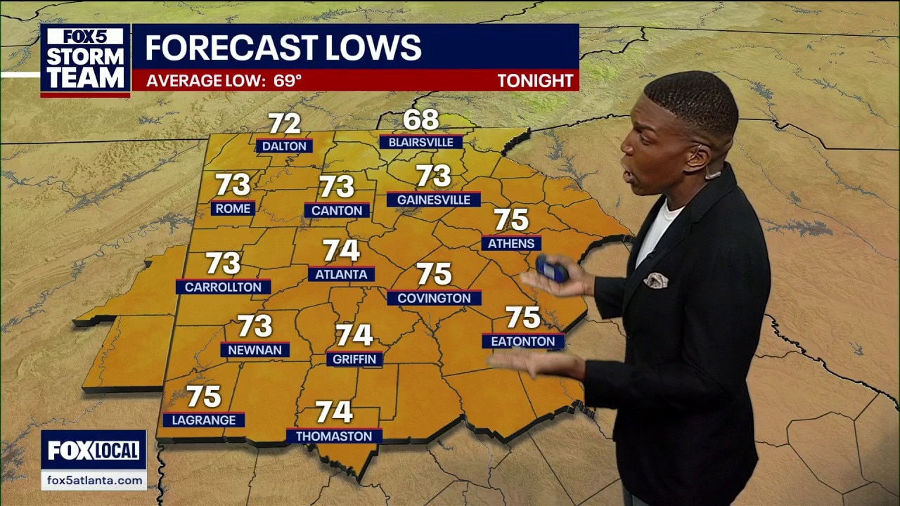 Friday evening forecast