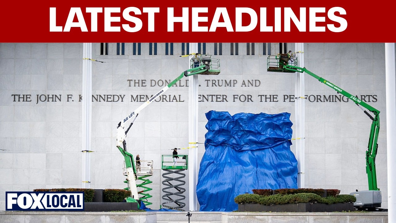 Trump faces deadline on Kennedy Center renaming; Reflecting Pool sealed 