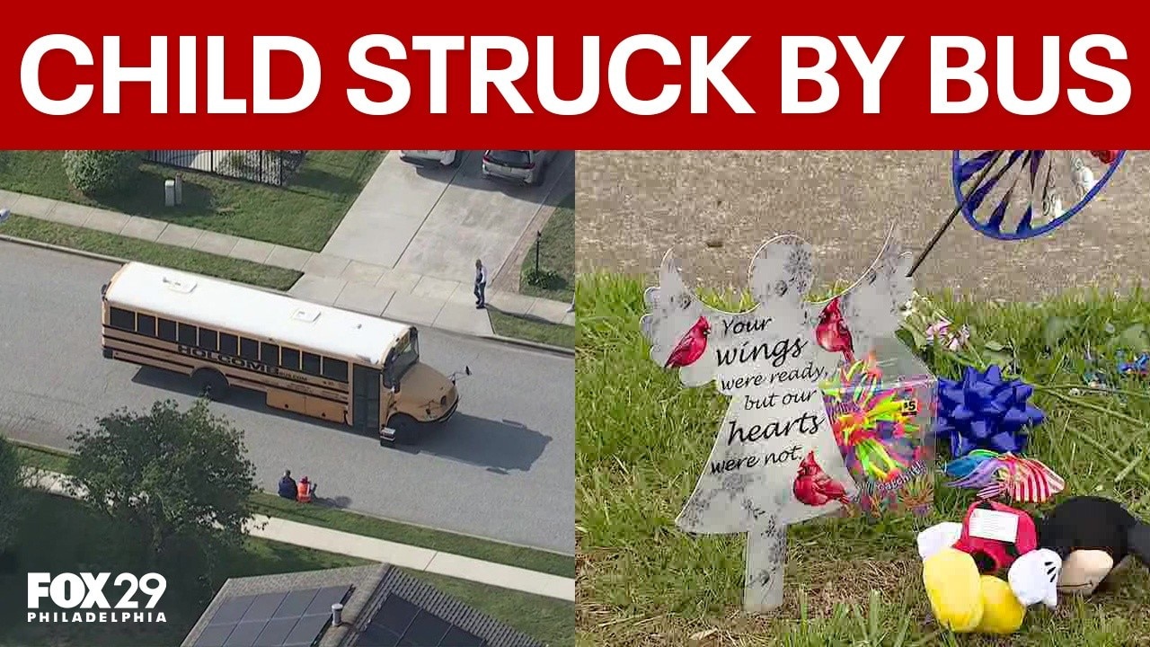 New Jersey community morns loss of child hit by school bus