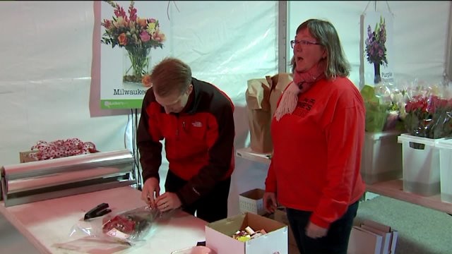 Carl checks out the variety of items you can get from the Valentine`s Drive-Thru