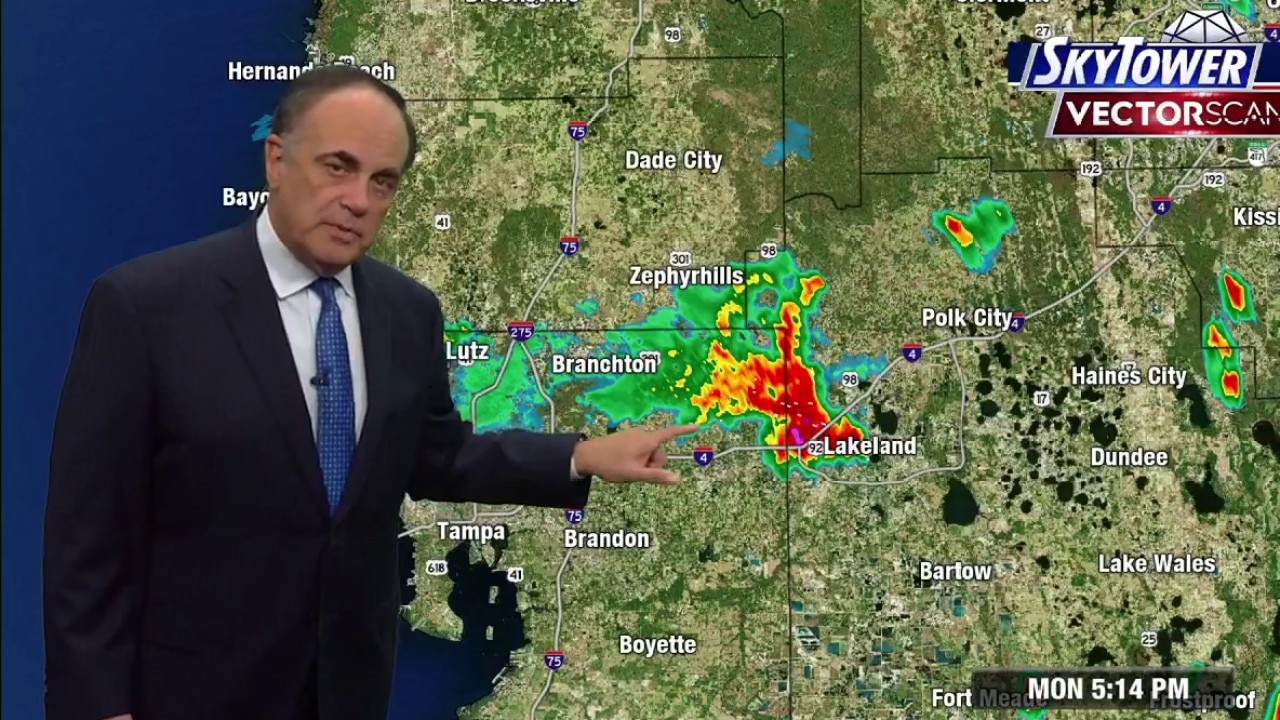 Tampa weather I Monday evening forecast