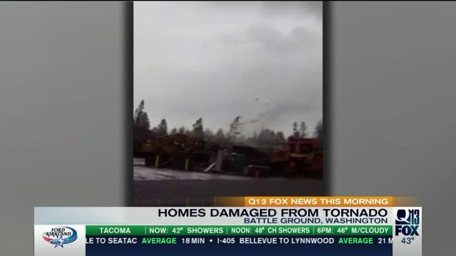 Tornado damages homes in SW Washington