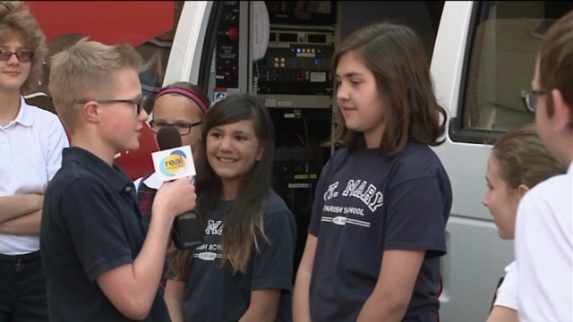 One student gets the chance to put his reporter skills to the test