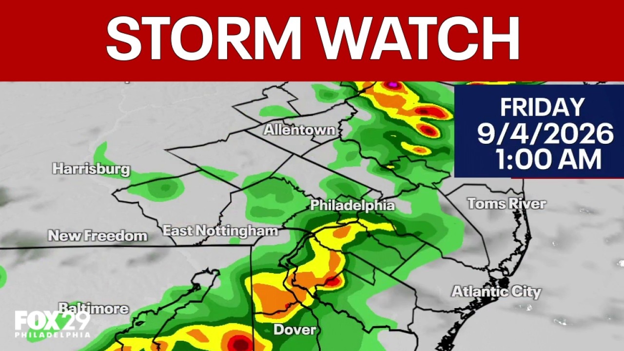 Philadelphia weather: Severe weather expected overnight