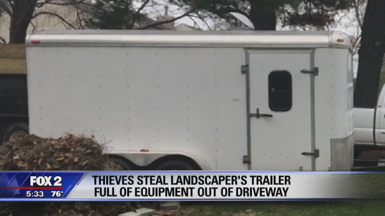 Troy landscaper's trailer with $15K in tools stolen in broad daylight