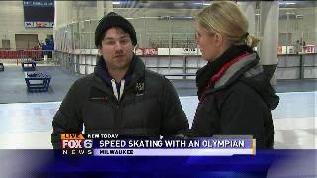 Laura learns all about speed skating