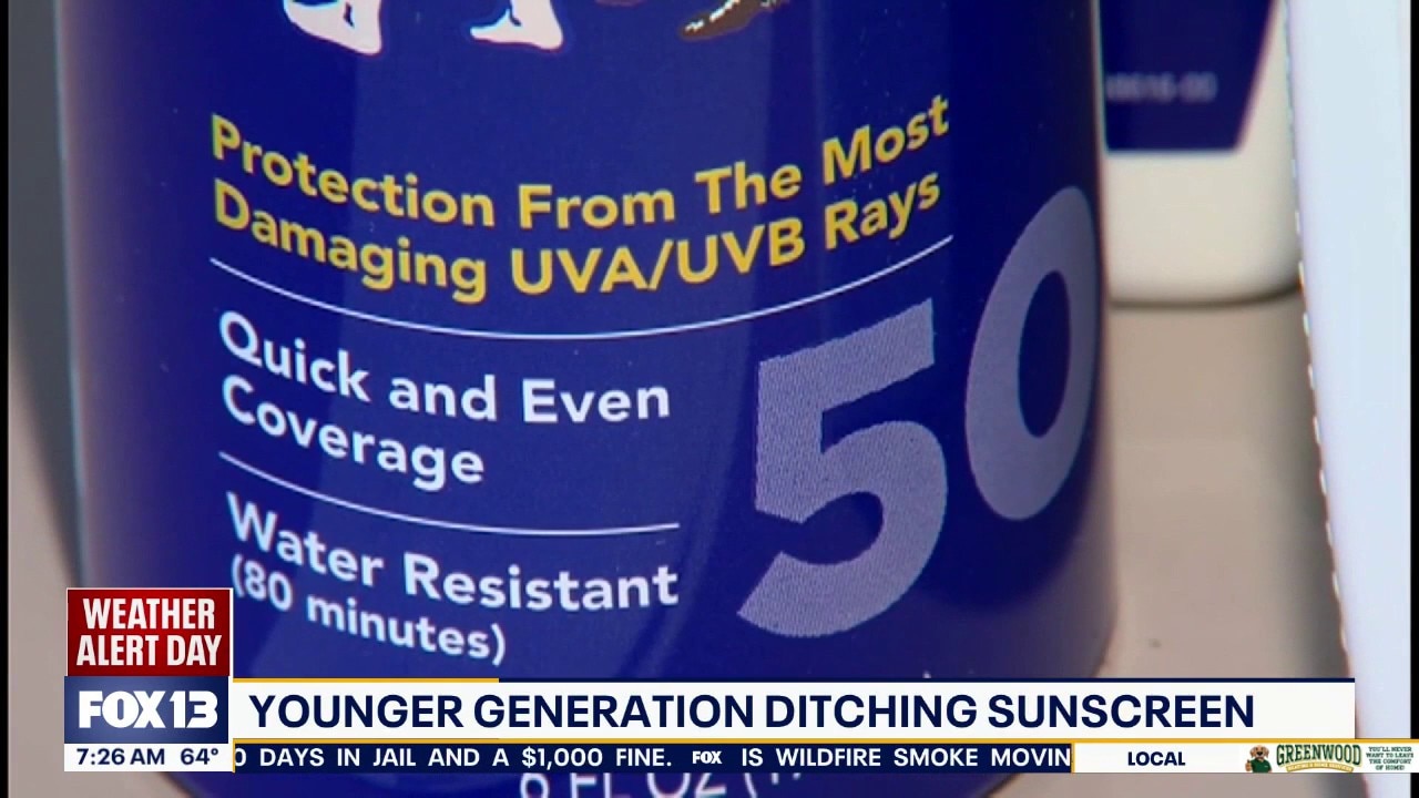 Younger generation ditching sunscreen
