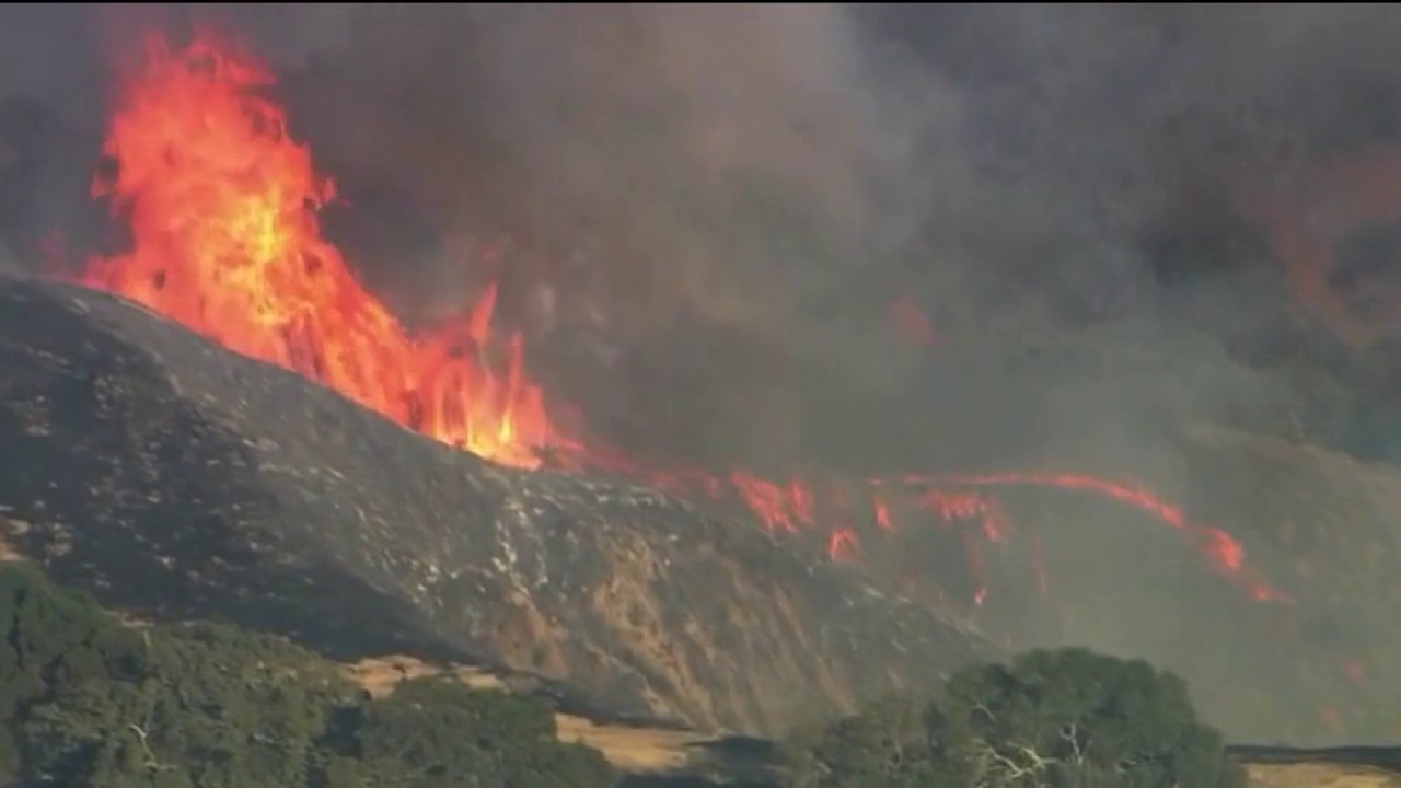 Fire crews make progress on Sunol grass fire, 1 firefighter reportedly injured 