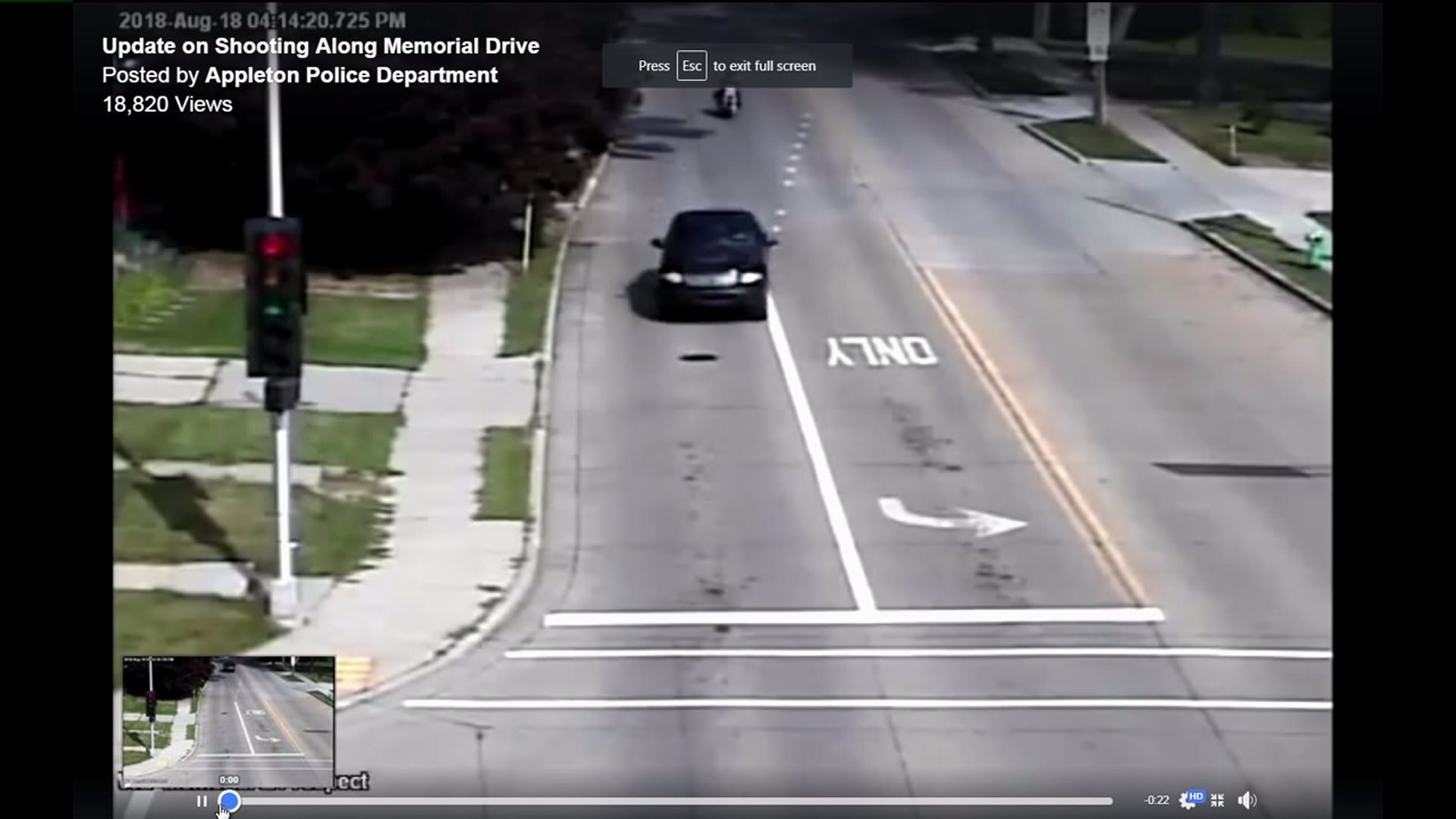 Shots fired incident in Appleton