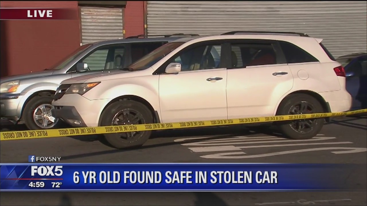 SUV stolen with child inside