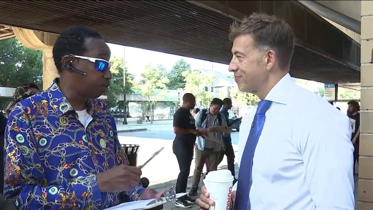 Chicago mayoral election: Alexi Giannoulias talks with voters Monday