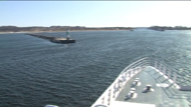 Riding the Lake Express high-speed ferry