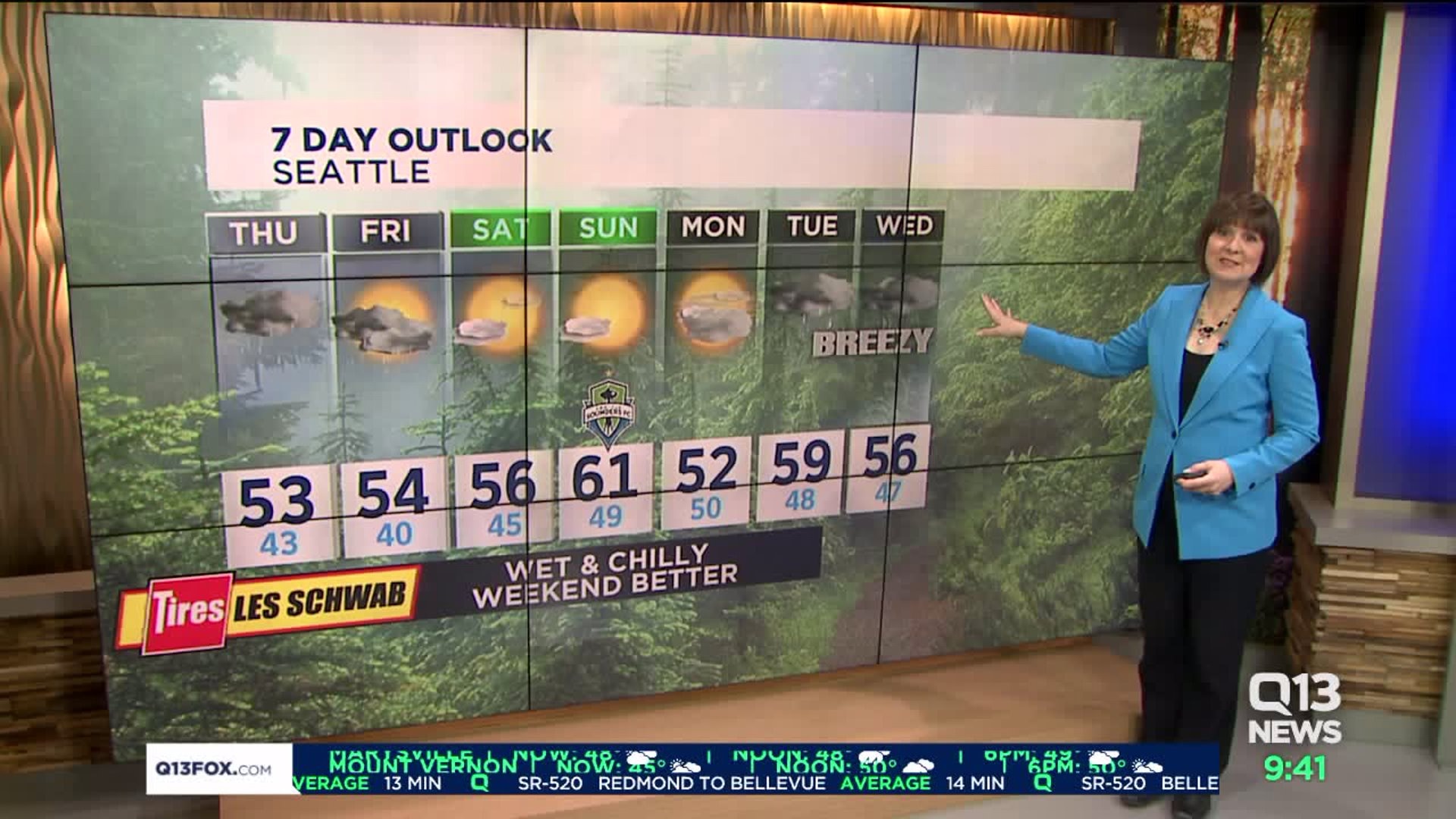 Q13 News forecast for Thursday