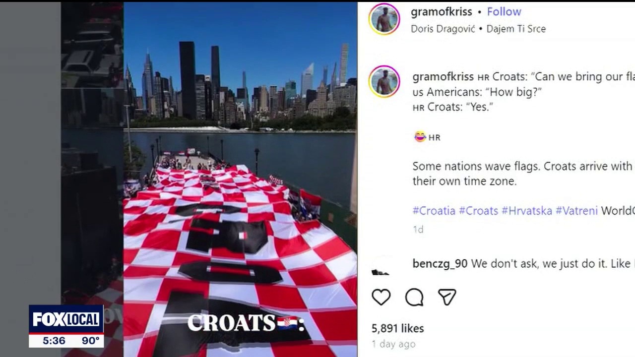 Croatia fans to take over Downtown Dallas for parade