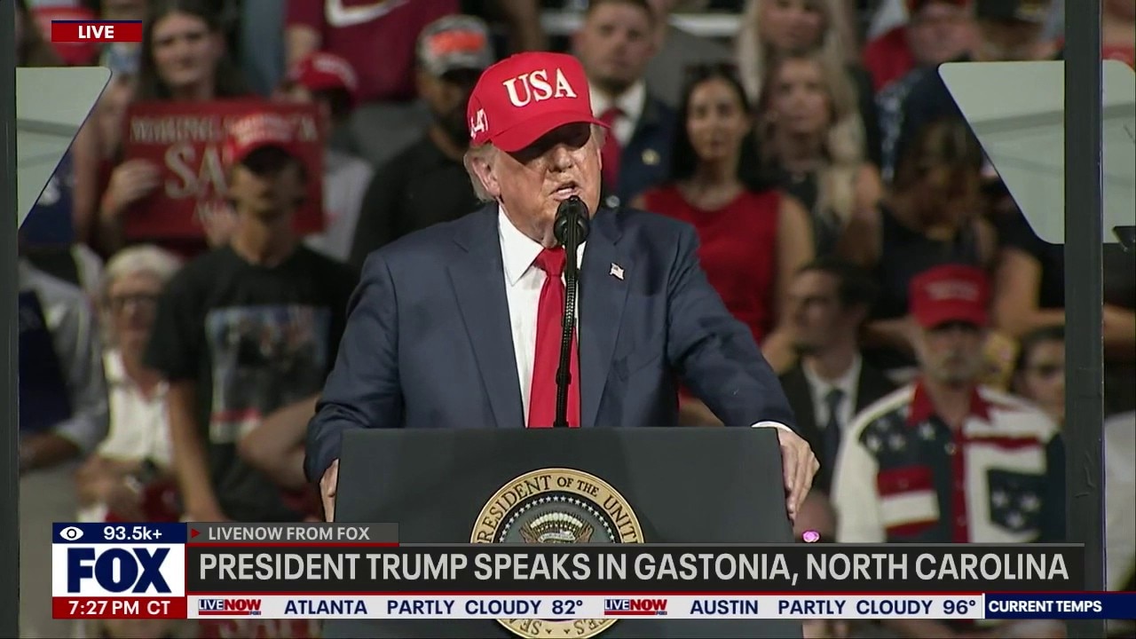 Trump campaigns for Michael Whatley in North Carolina