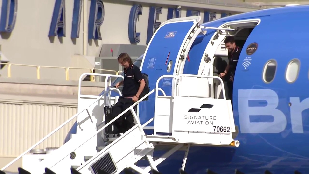 Croatian soccer team lands in Dallas for World Cup match
