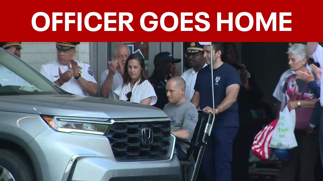 Officer comes home from hospital after Wynnefield shooting