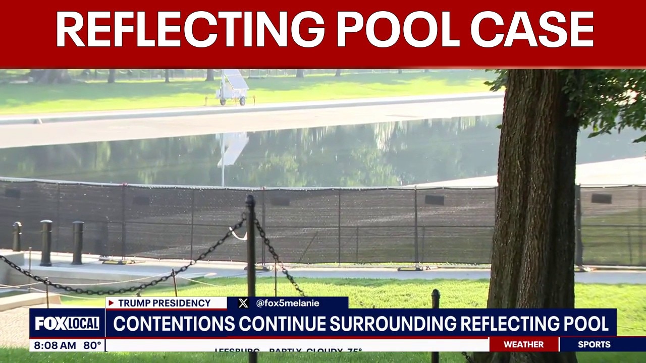Contentions continue surrounding Lincoln Memorial Reflecting Pool