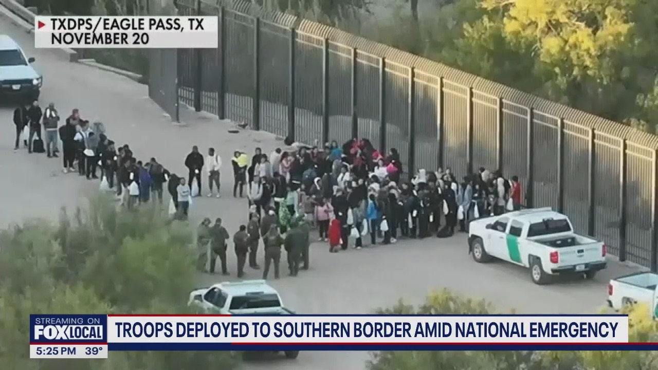 Troops deployed to southern border amid national emergency | FOX 13 Seattle
