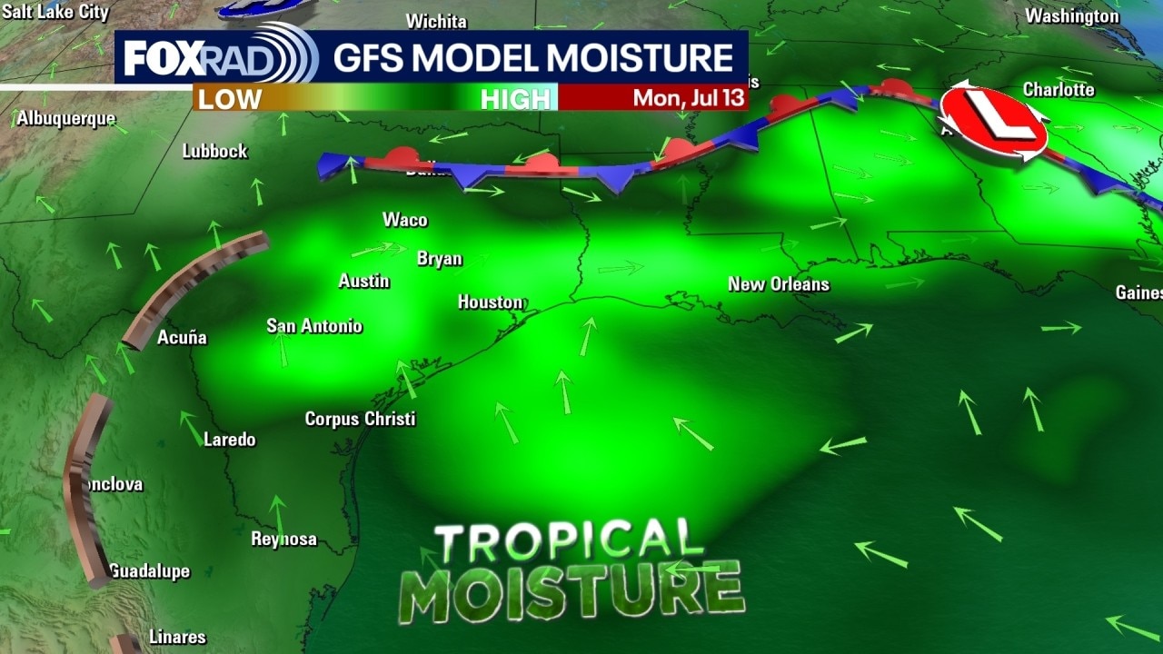 Houston weather: Widespread tropical moisture triggers street flooding risks