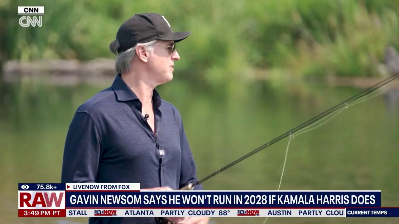 Newsom says he won't run in 2028 if Harris does