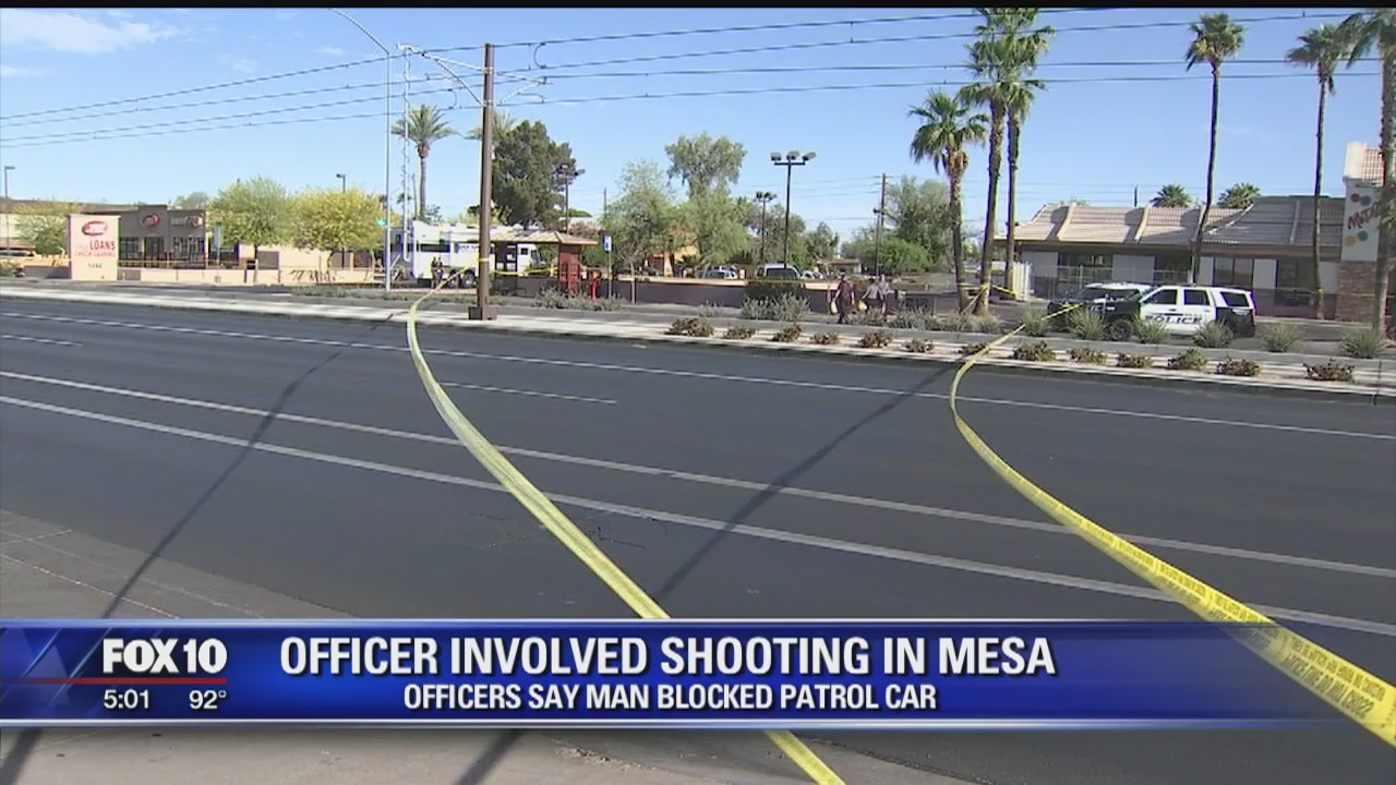 Police investigating officer involved shooting in Mesa