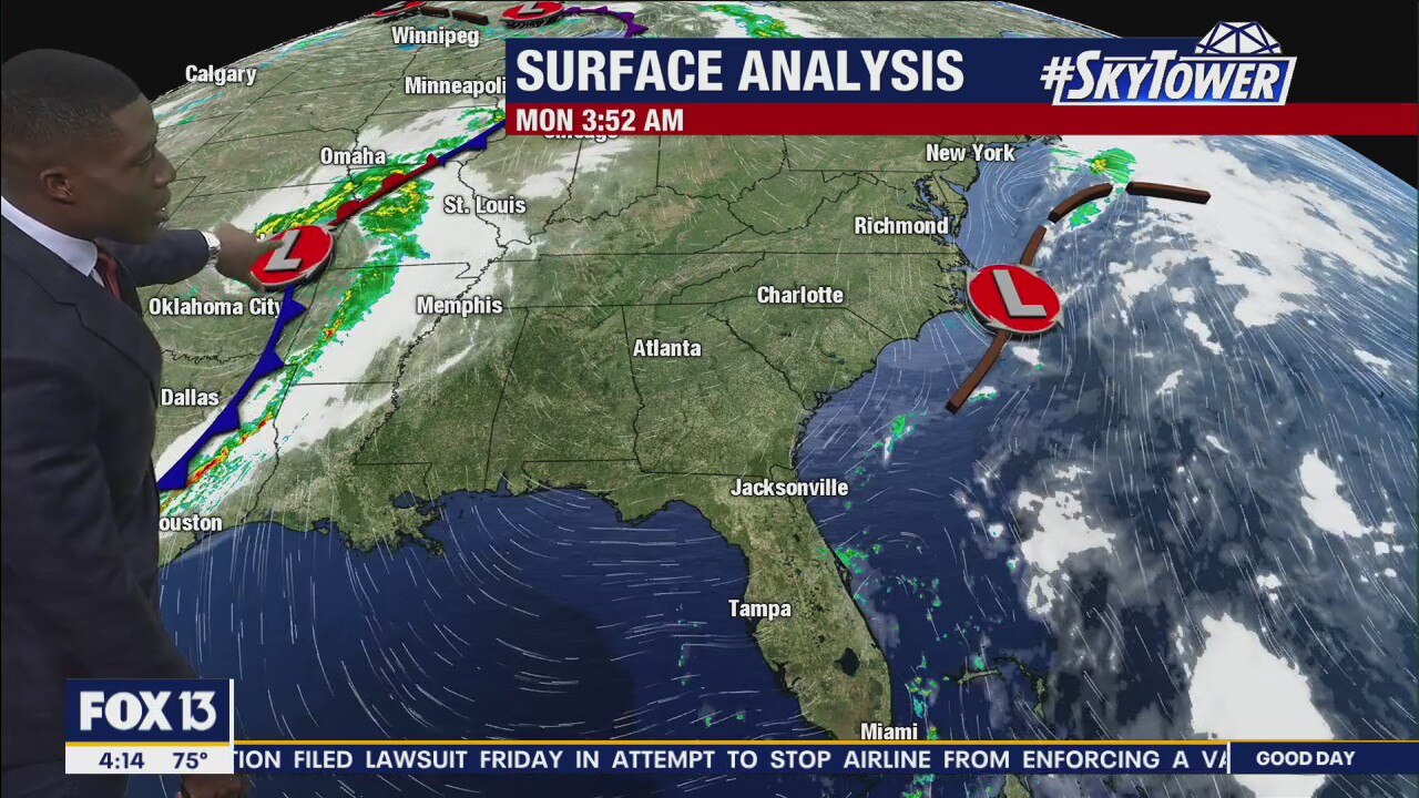 Monday morning forecast