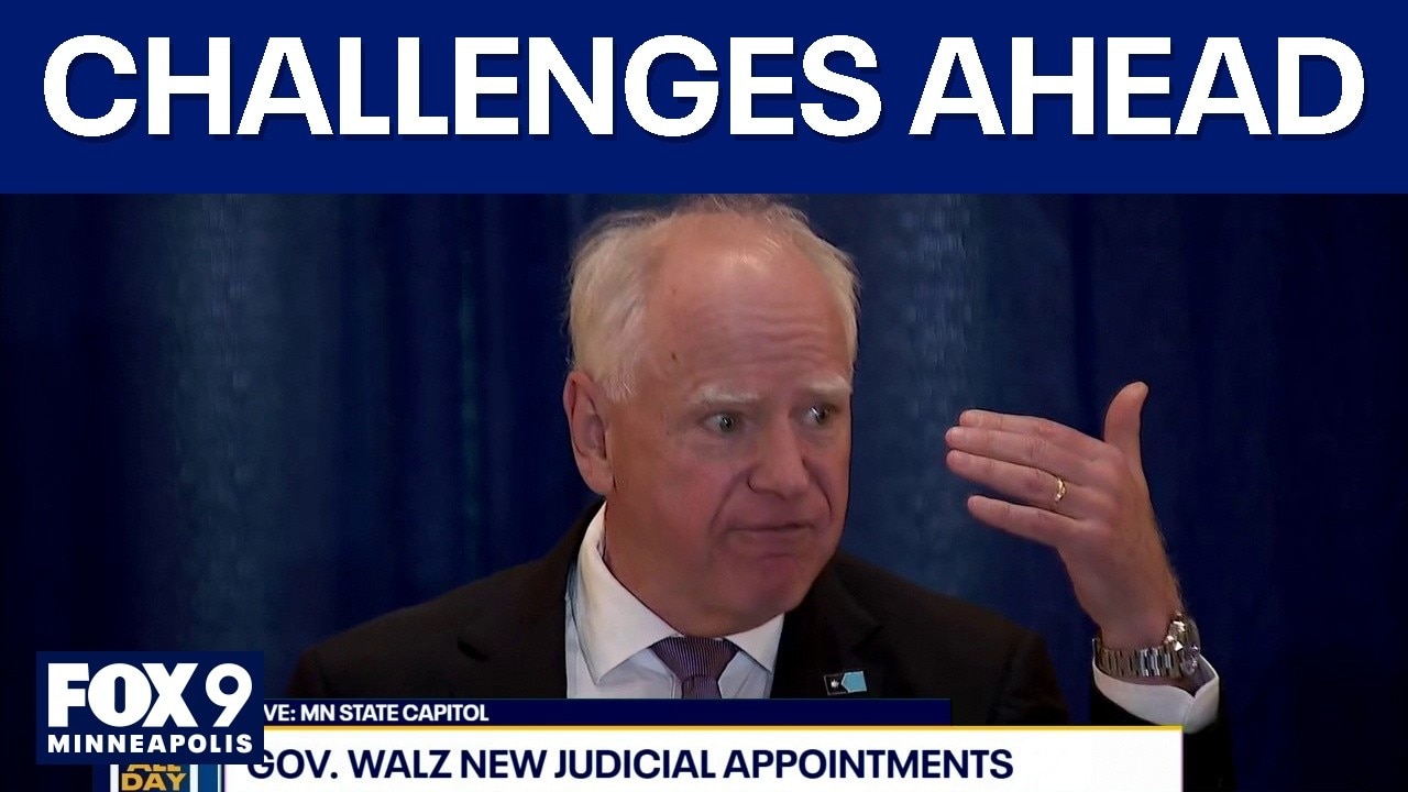 Walz outlines Chief Justice pick, challenges ahead