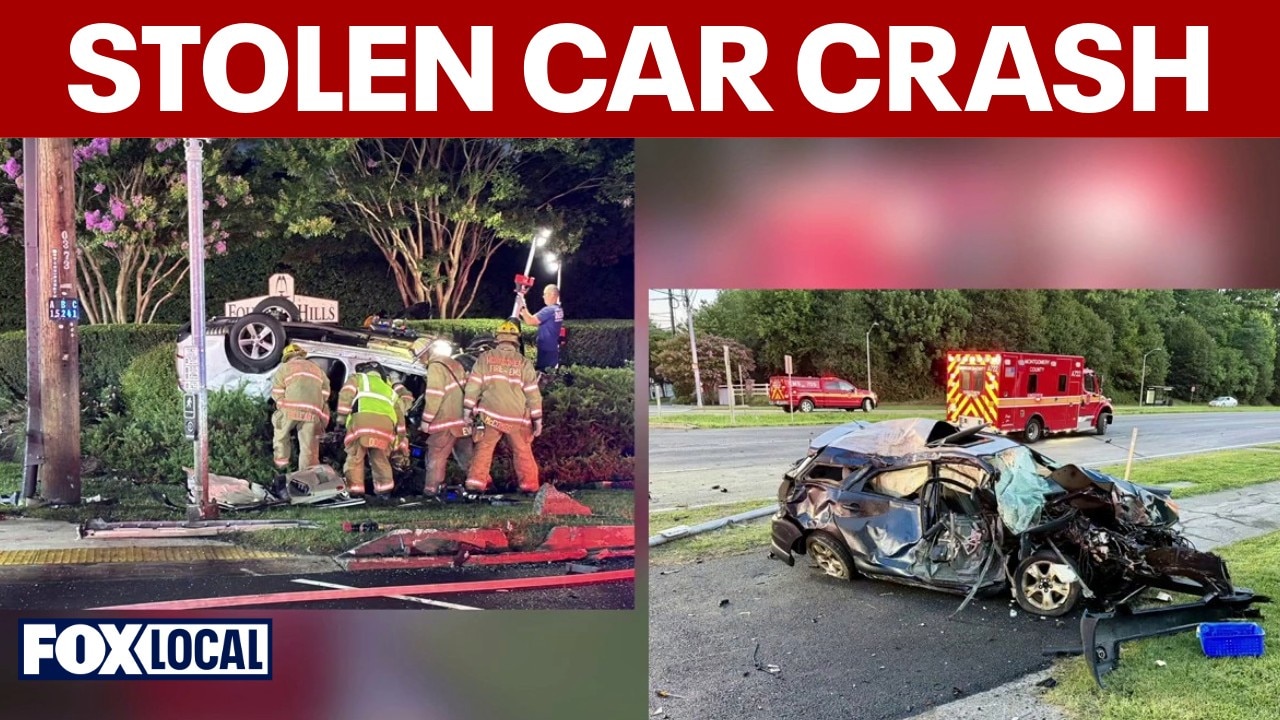 Stolen car with 7 kids inside causes fatal crash in Germantown: Police