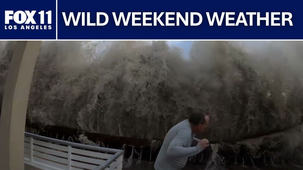 Tall waves crash into California amid Maria watch