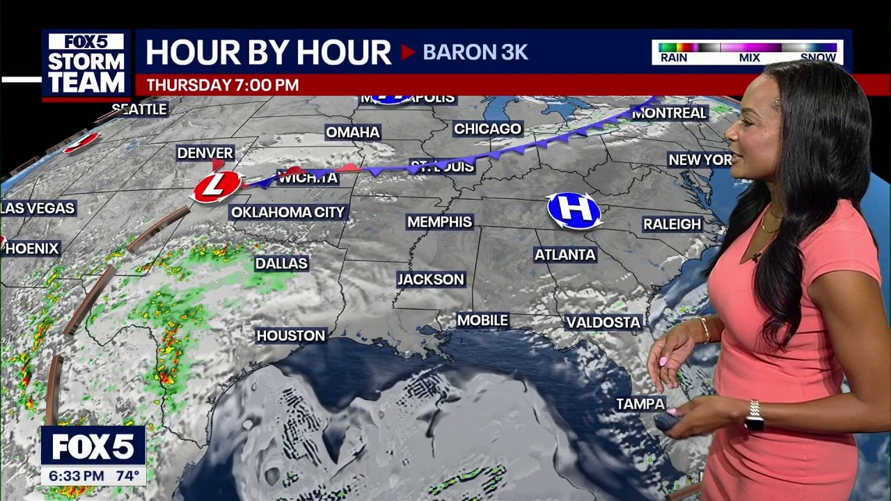 Thursday evening weather forecast