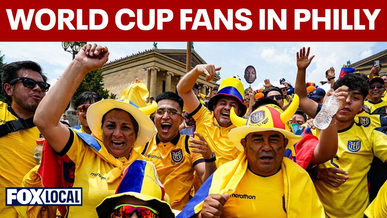 Ecuador fans took over Philadelphia ahead of World Cup opener