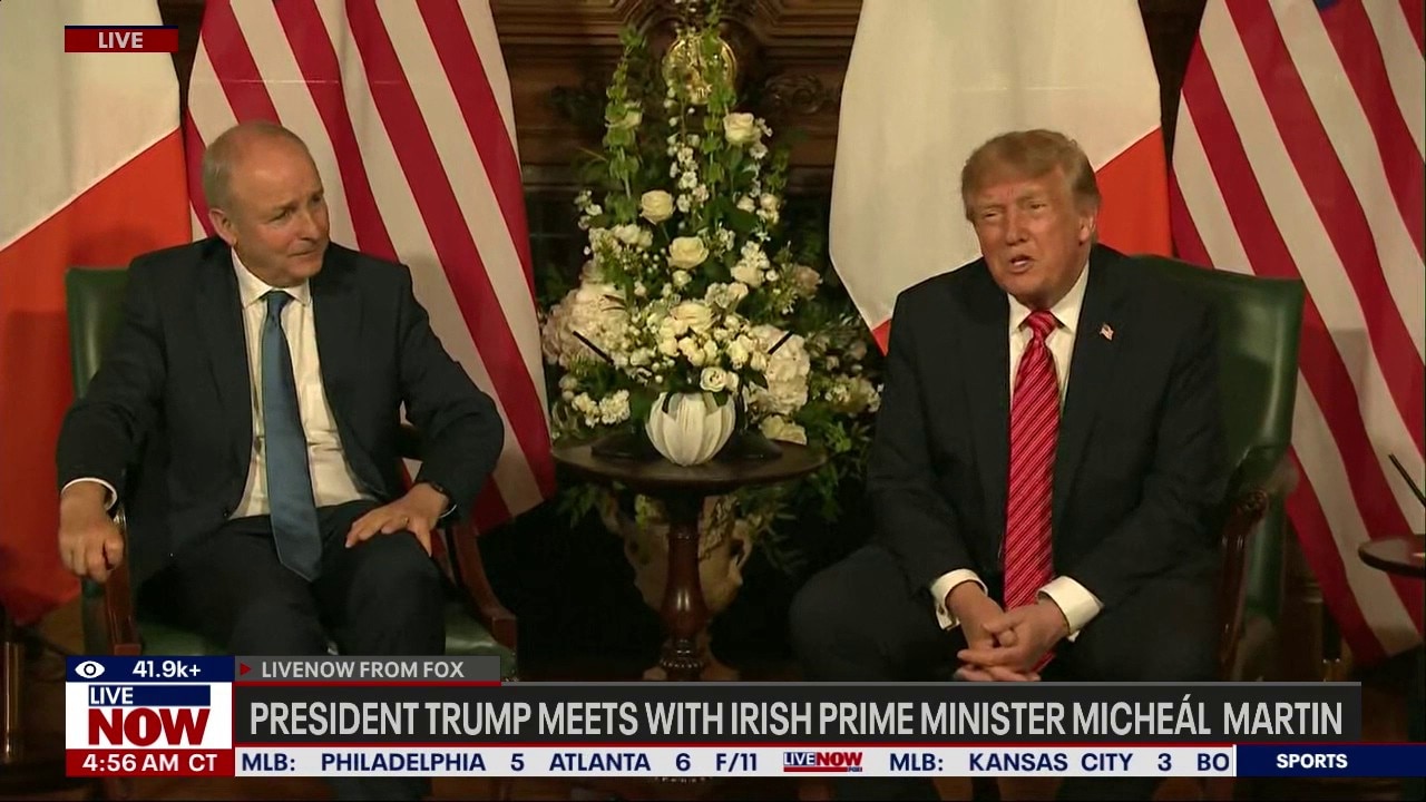 Trump backs unified Ireland in meeting with Irish PM