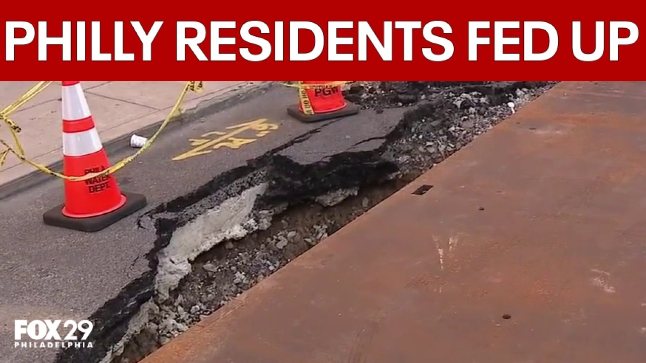 Massive sinkhole in South Philly leaves neighbors frustrated