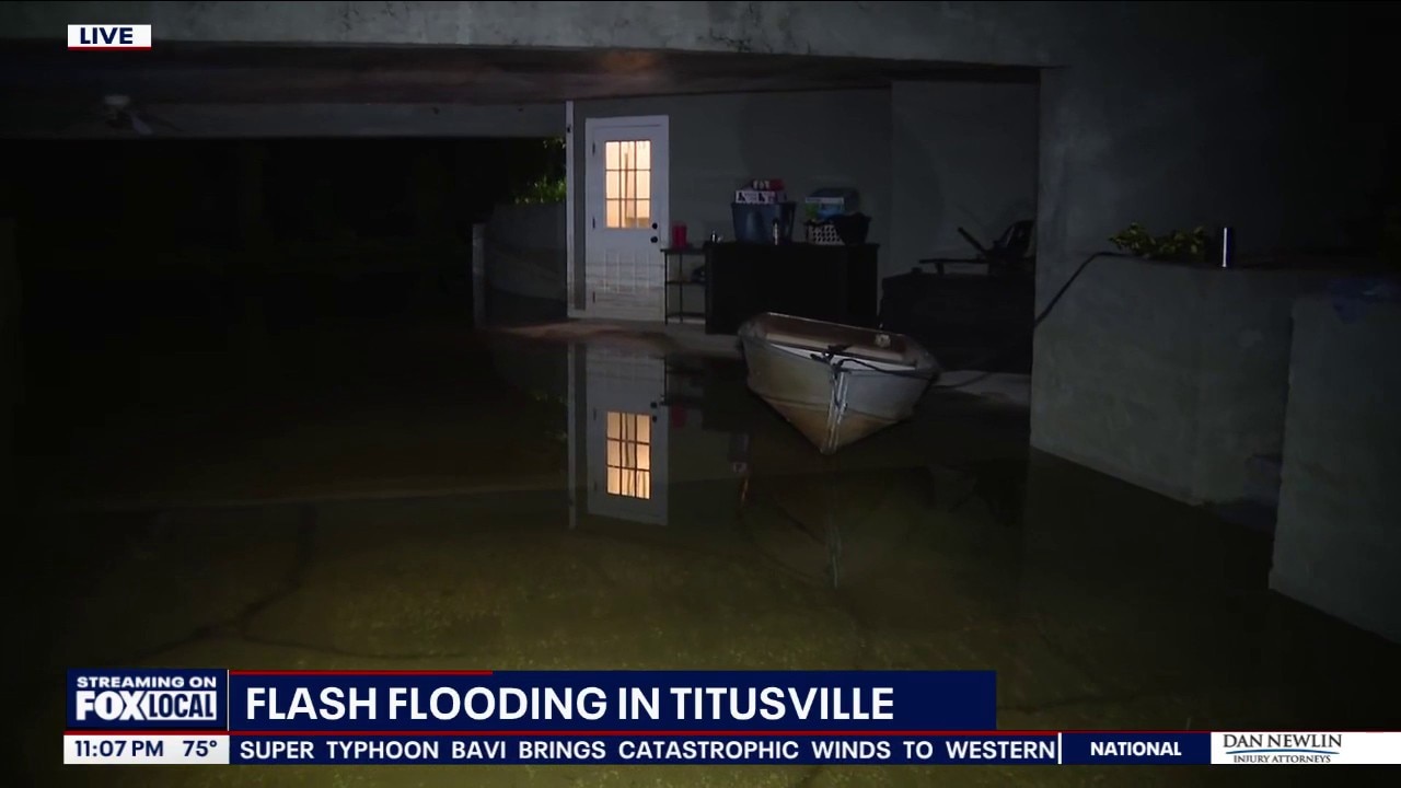 Titusville homes under inches of water after flash flood