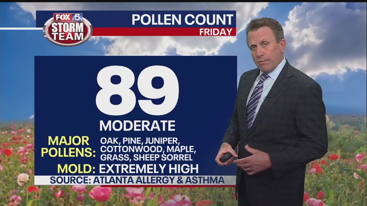 Friday afternoon forecast