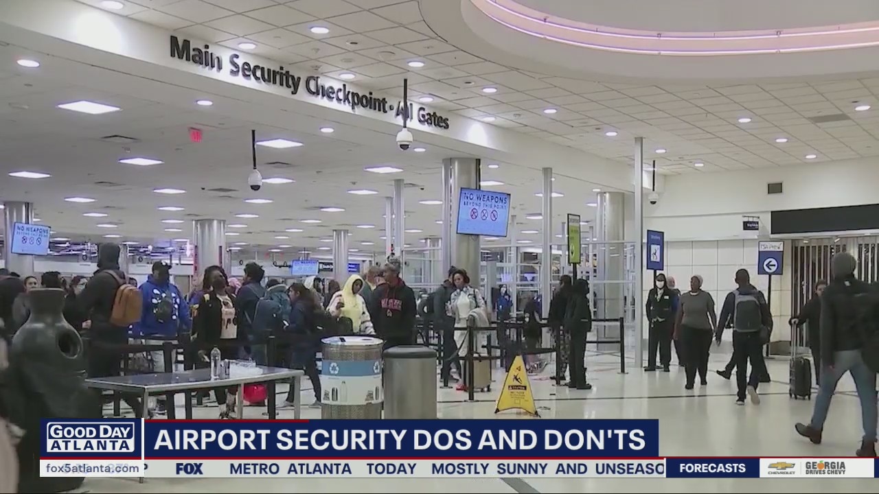 Airport security dos and don't for holiday travel