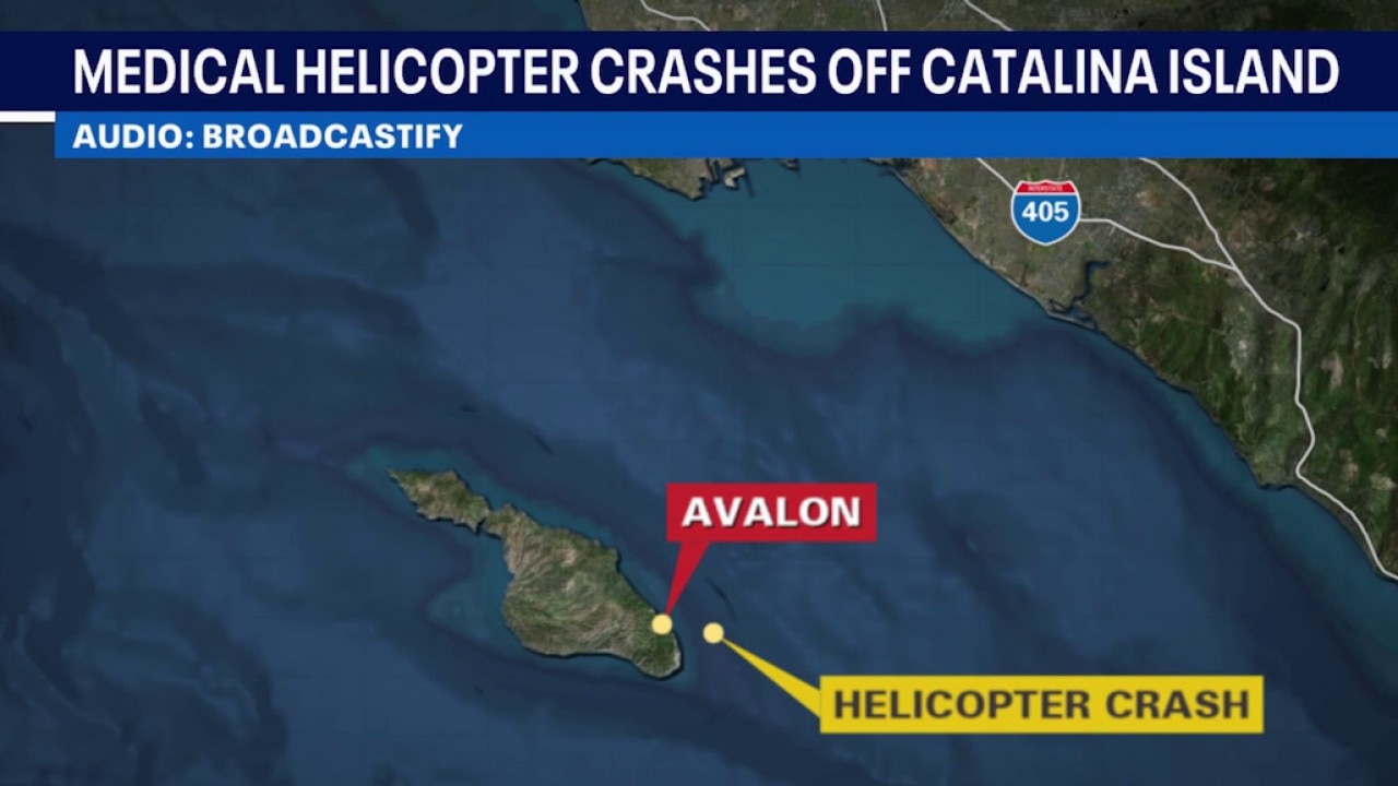 2 dead after medical helicopter crashes off Catalina Island