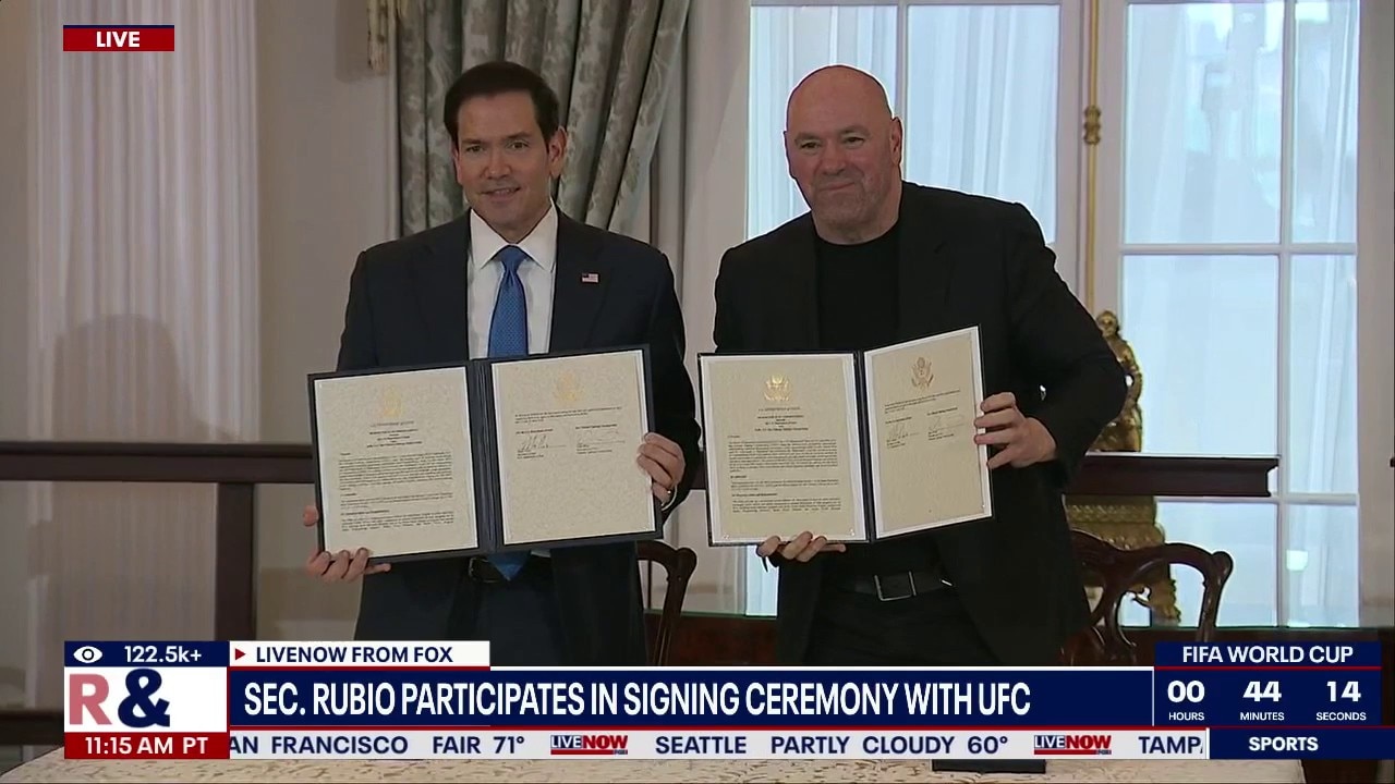 Sec. Rubio participates in signing ceremony with UFC