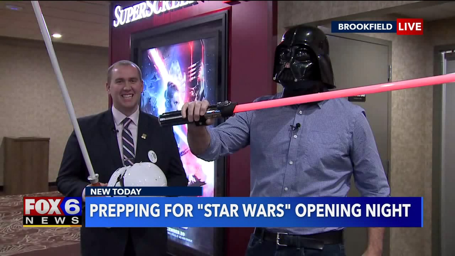 Prepping for `Star Wars` opening night