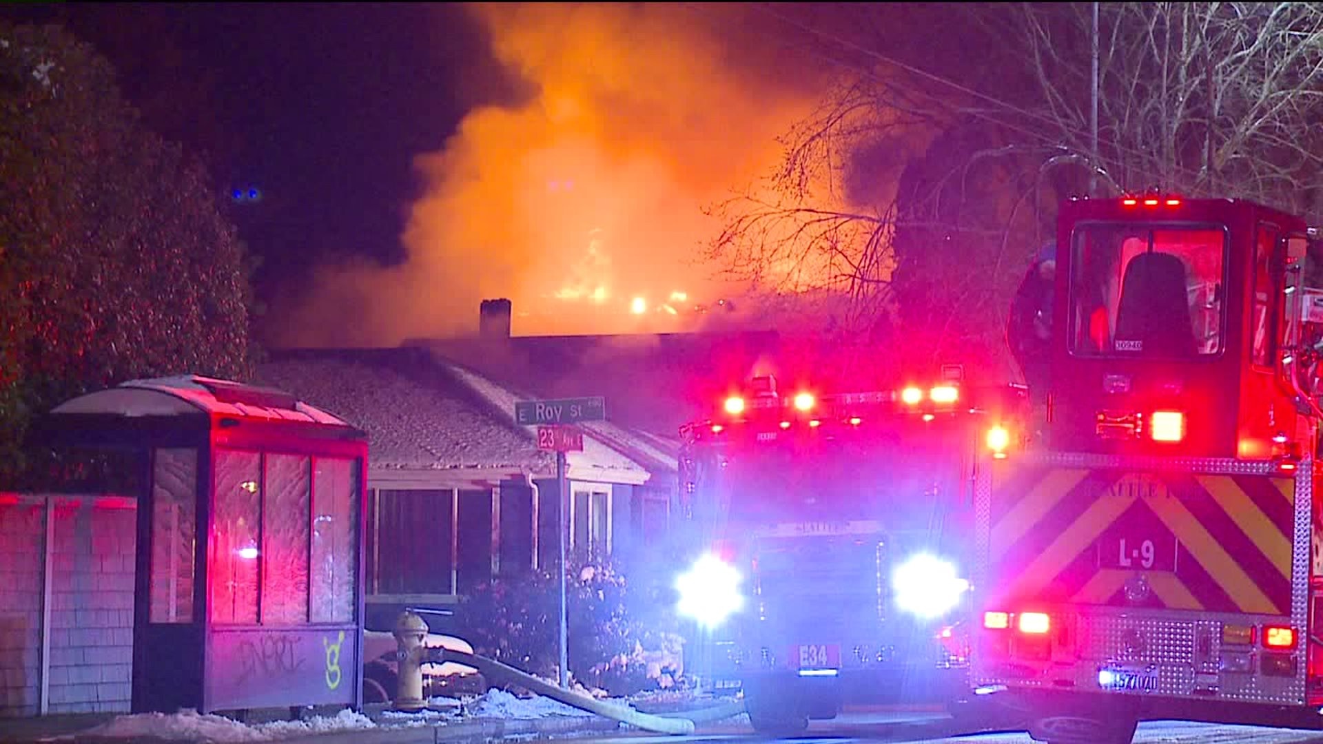 Two-alarm fire in Seattle