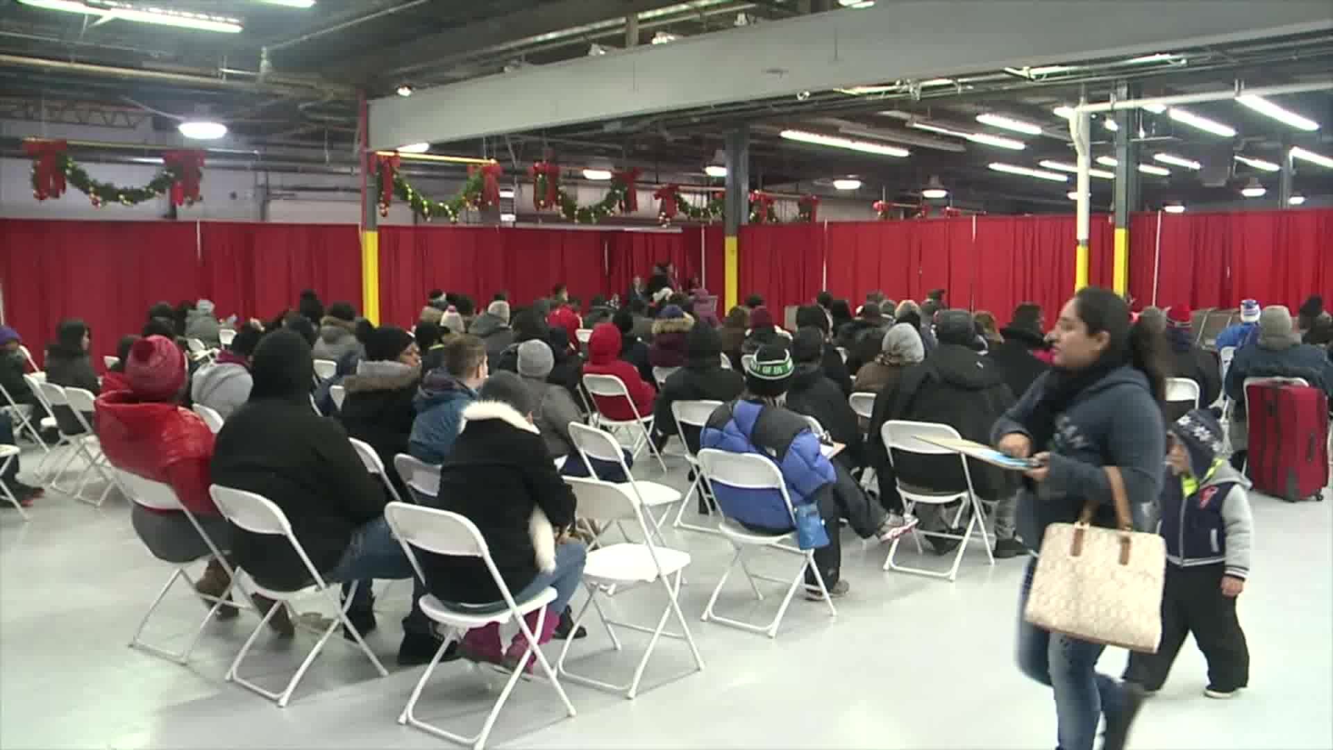 Salvation Army coat distribution