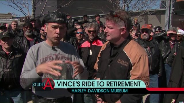 Vince Condella and Ted Perry ahead of the big ride