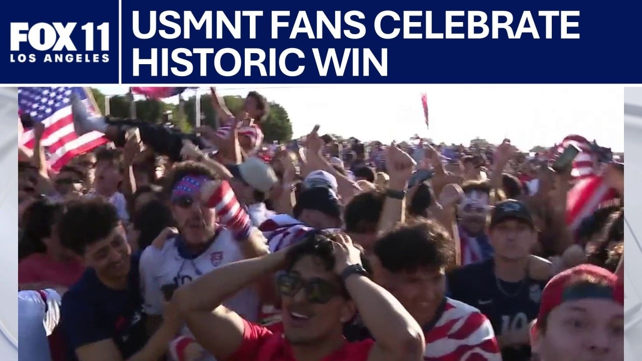 Fans erupt at LA Galaxy Park watch party