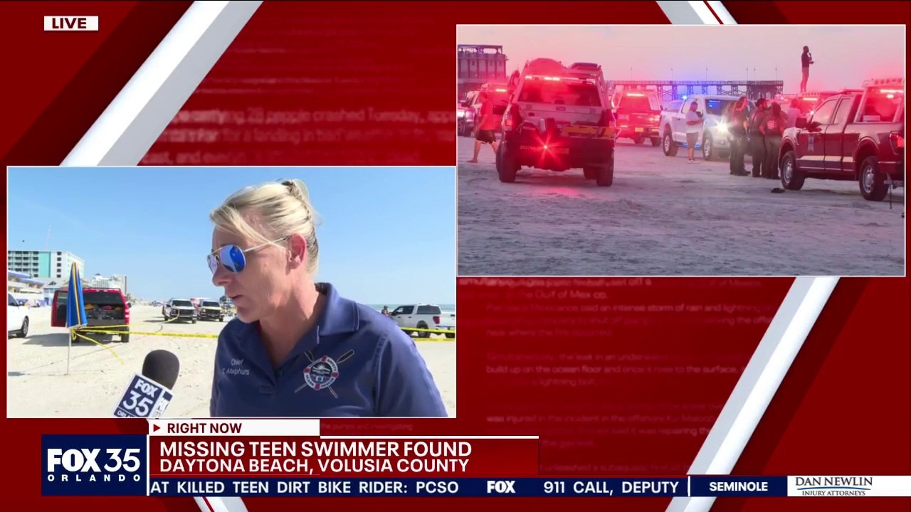 Missing teen swimmer found in Daytona Beach
