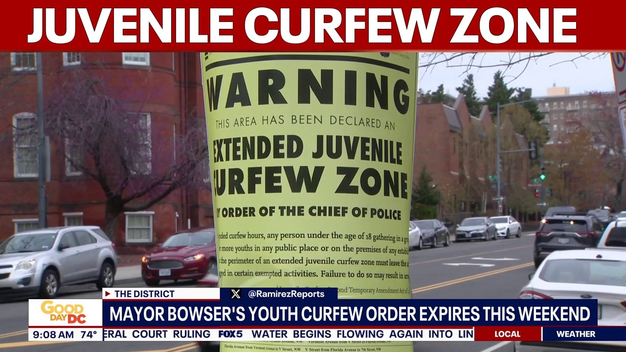Bowser’s youth curfew order set to expire this weekend