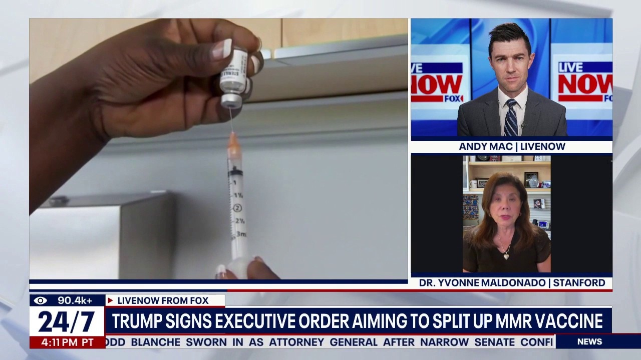 Trump signs order to split up MMR vaccine