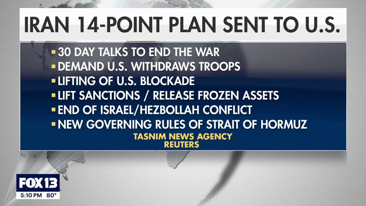 Iran reviews US response to 14 point peace plan
