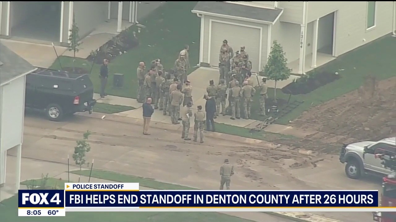 FBI helps end standoff in Denton County after 26 hours